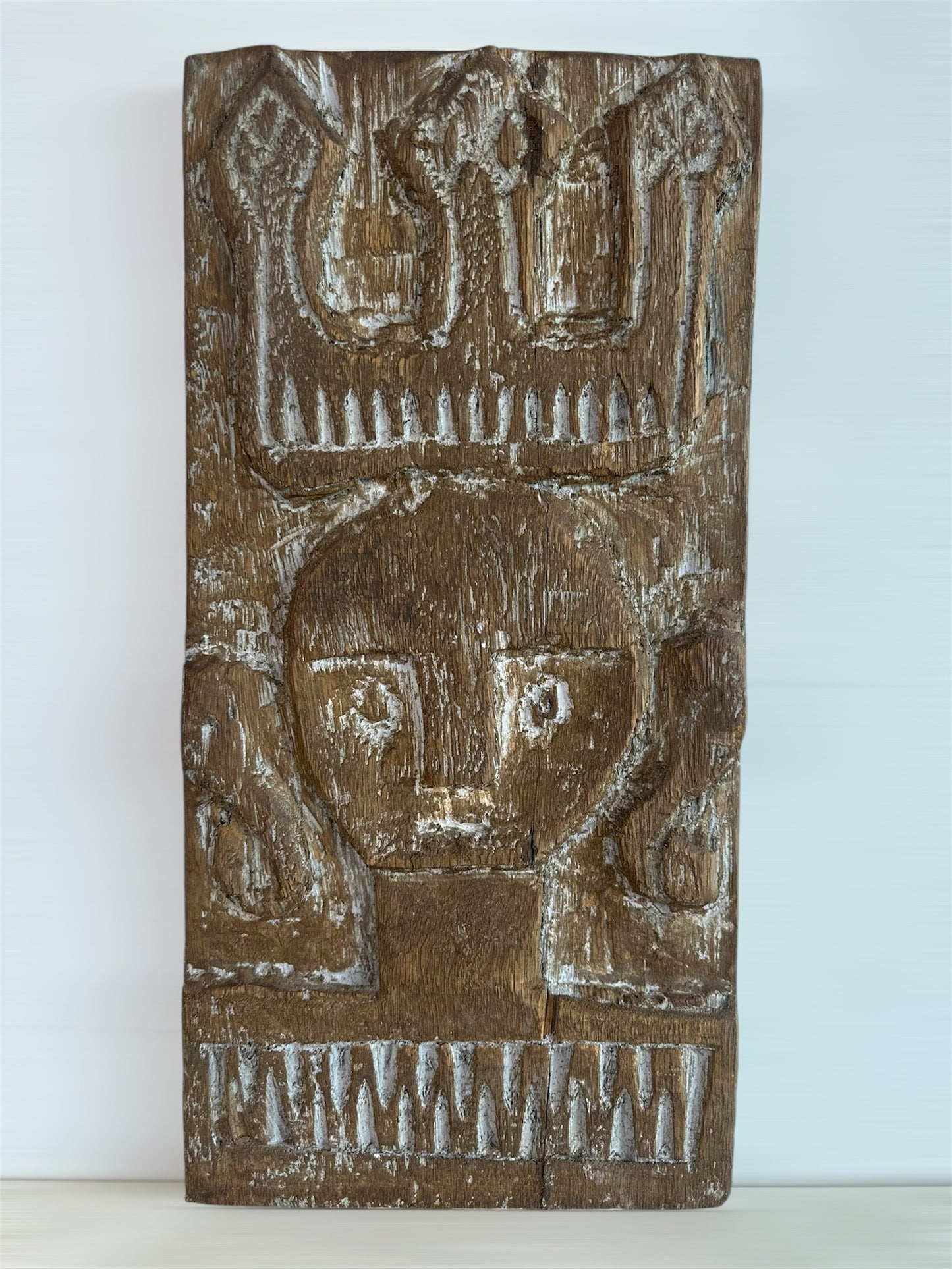 Vintage Hand carved Wall Plaque