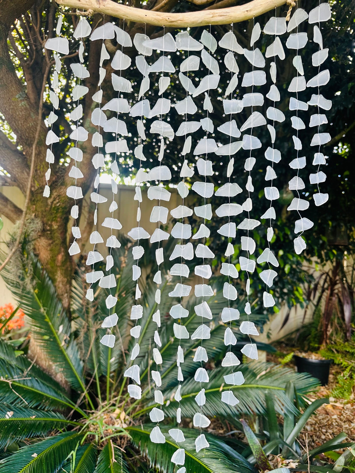 Sea Glass Wind Chime - Clear