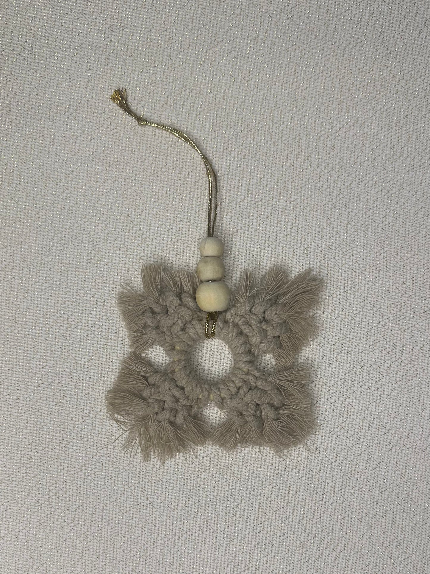 Macrame Diamond Christmas Tree Decoration