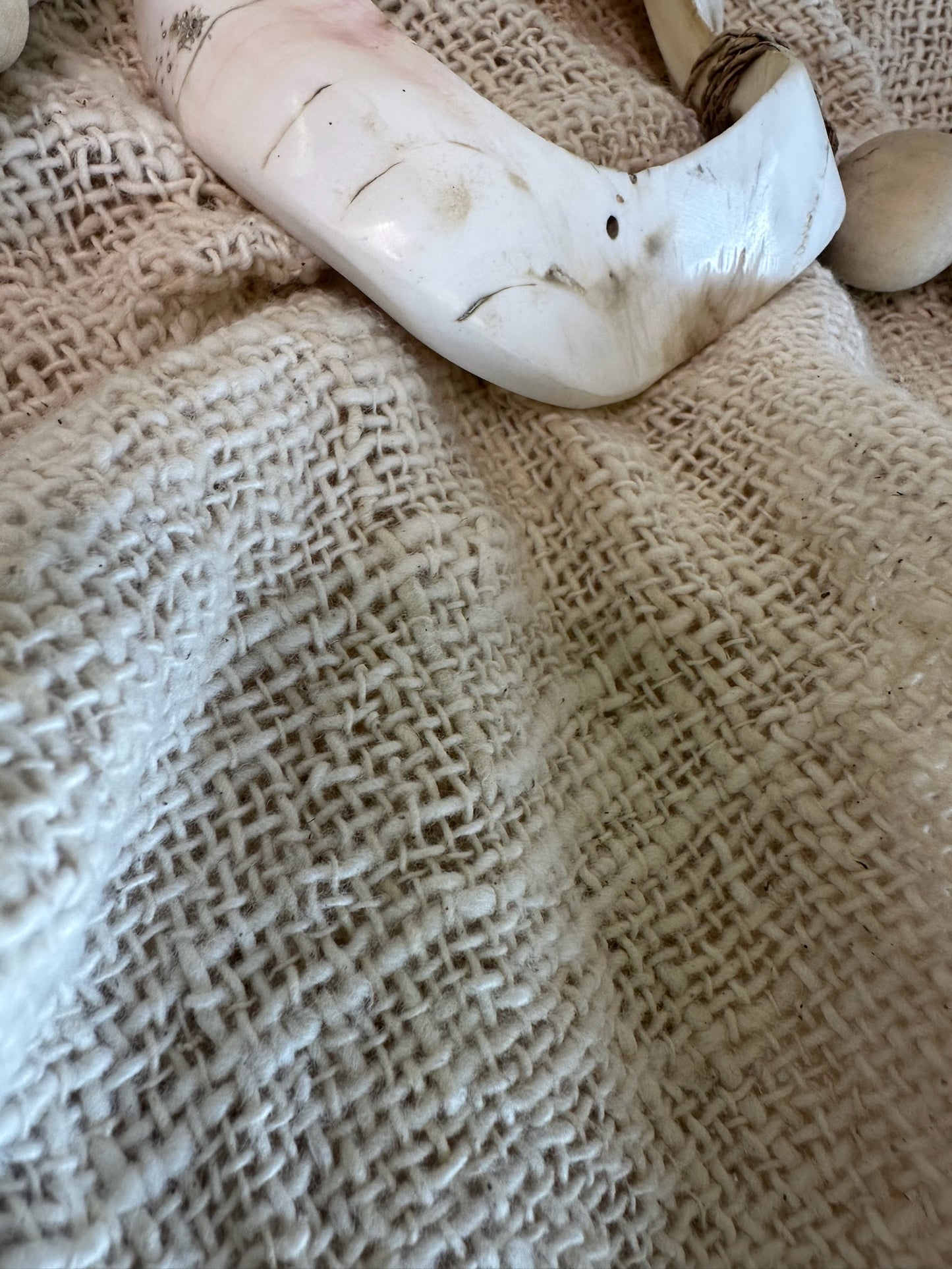 Handmade Soft Linen Throw with Tassels