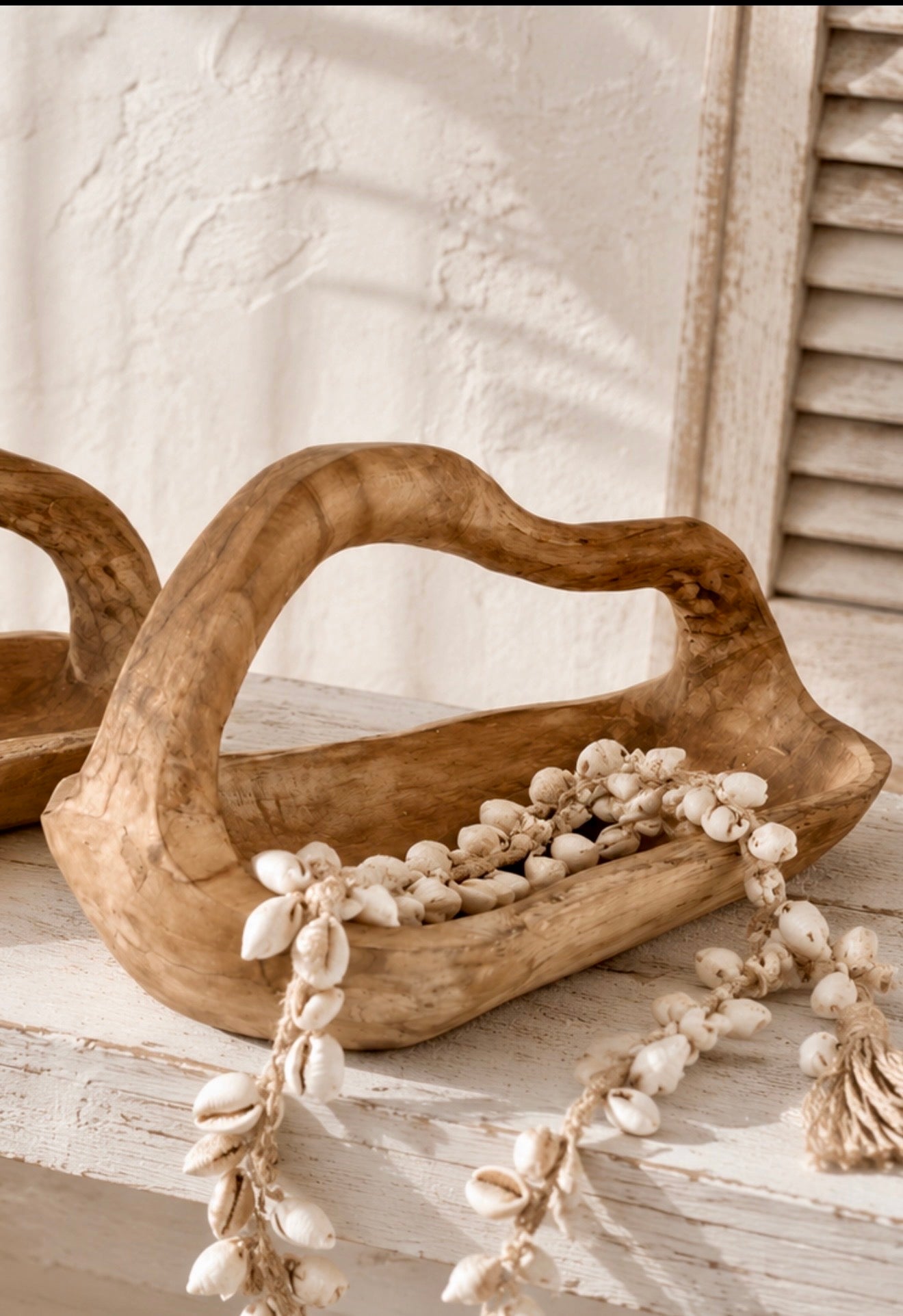 Sari Hand-Carved Basket