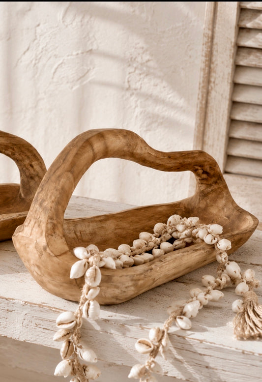 Sari Hand-Carved Basket