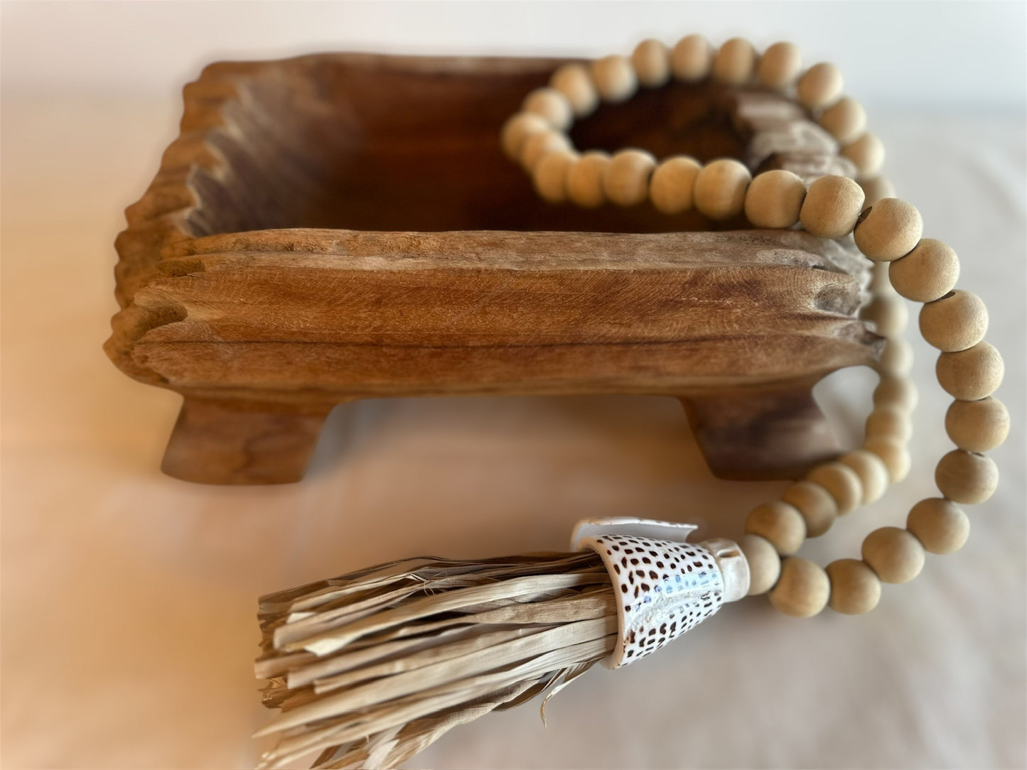 Vintage Wooden Bowl - Display Piece