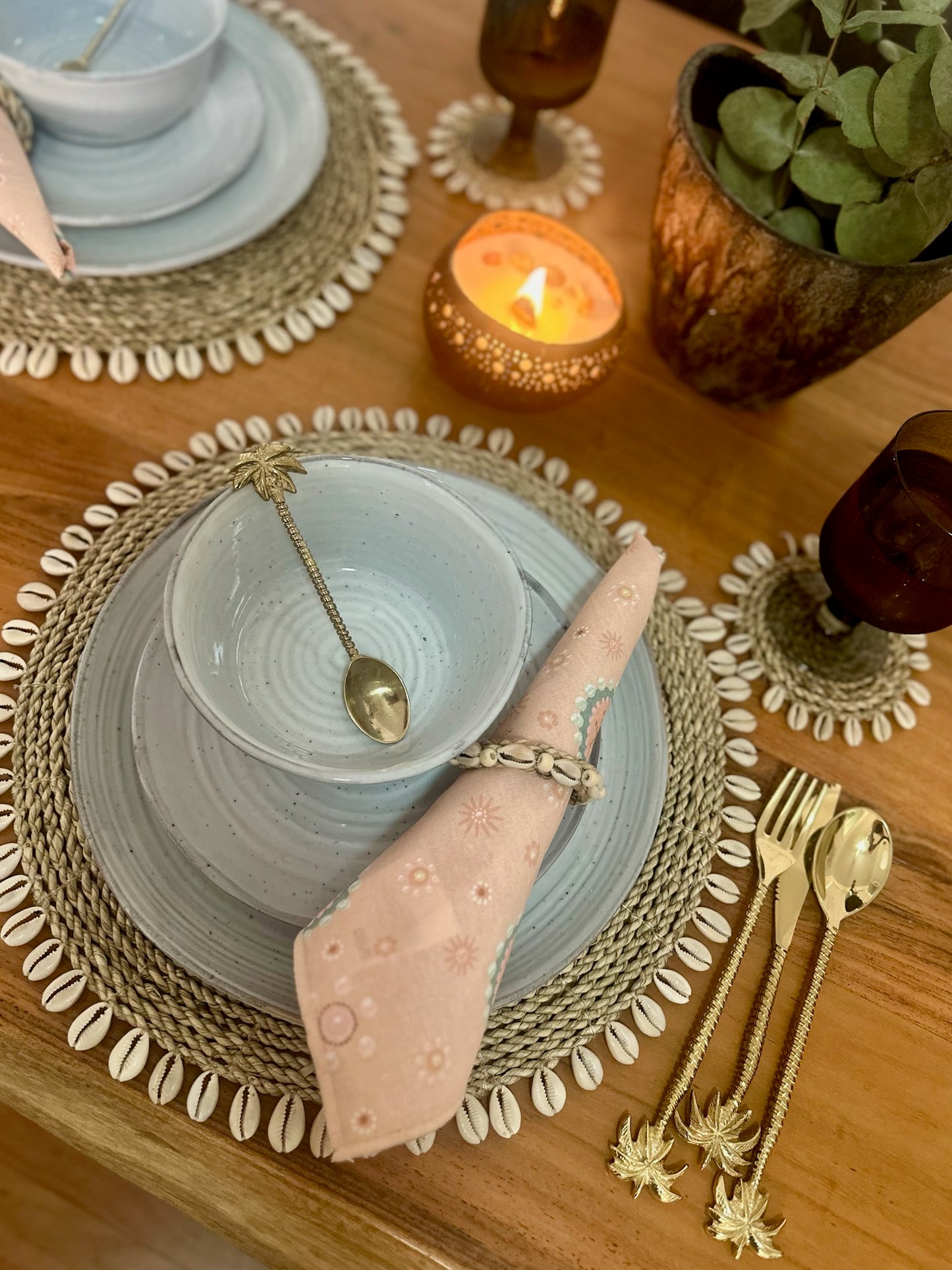 Palm Tree Cutlery Set + receive a matching napkin ring Free 🌴