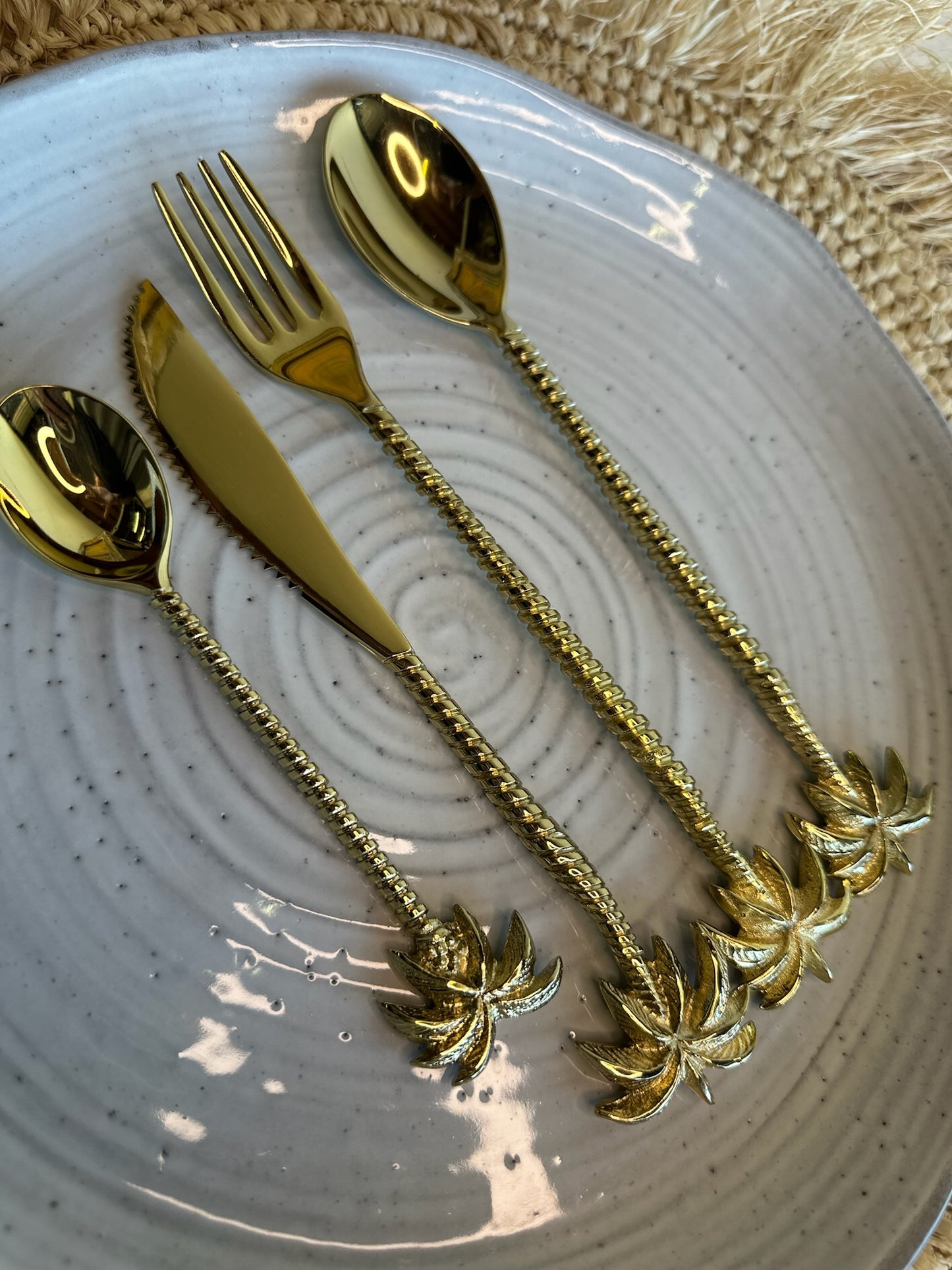 Palm Tree Cutlery Set + receive a matching napkin ring Free 🌴