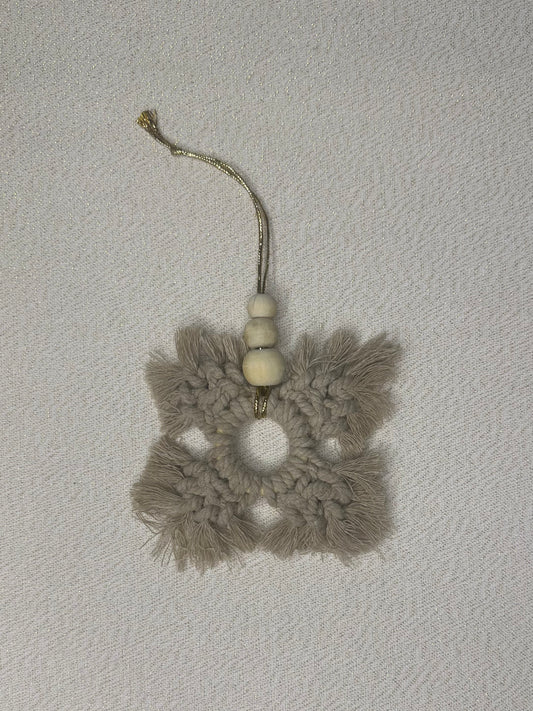 Macrame Diamond Christmas Tree Decoration