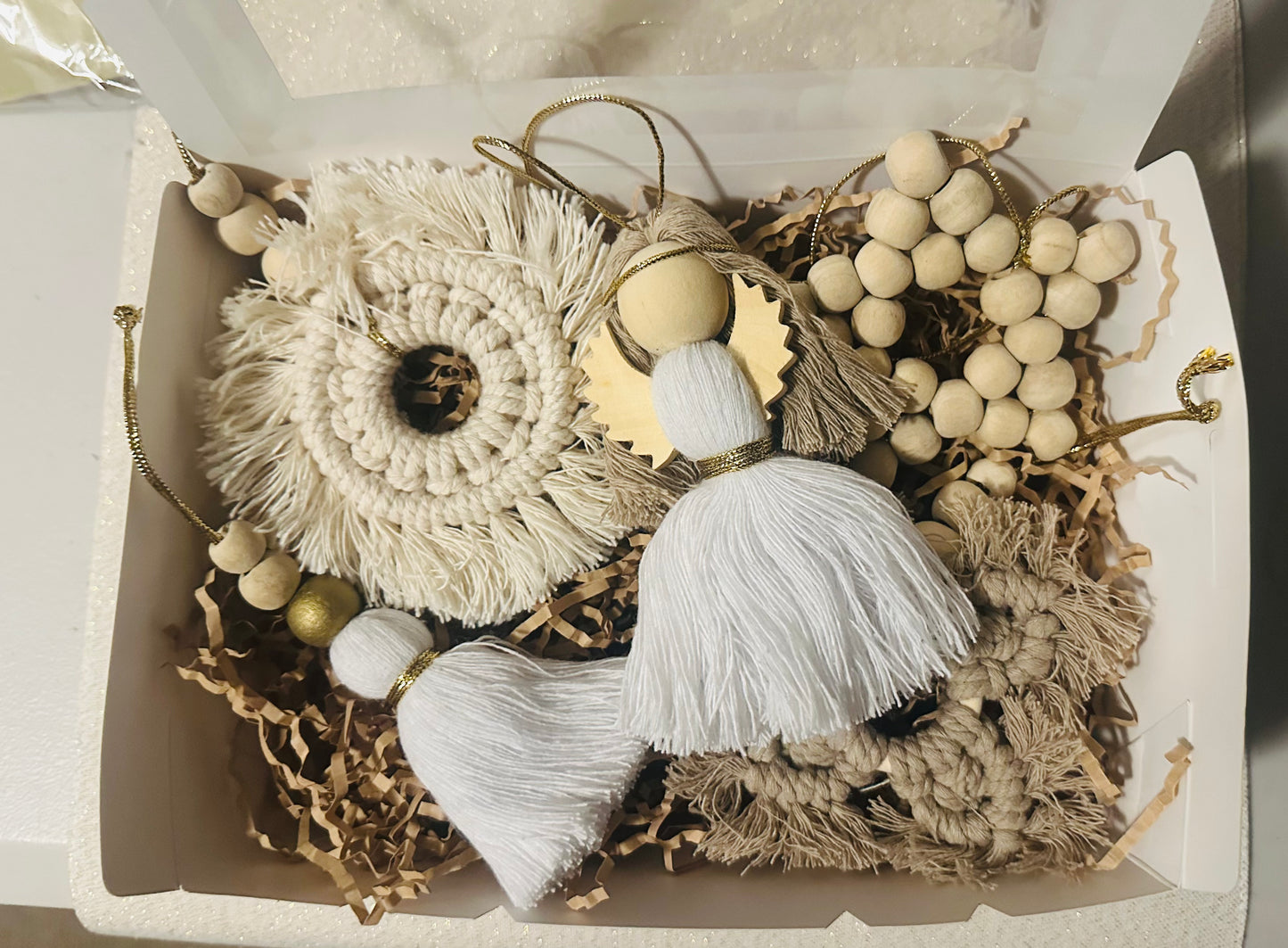 Macrame Christmas Tree Snow Flake