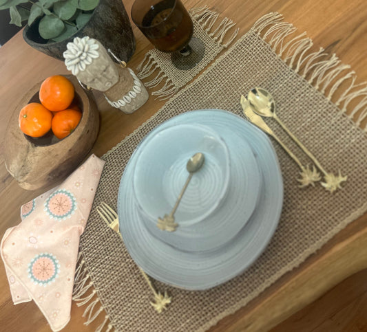 Natural Palm Leaf Place Setting