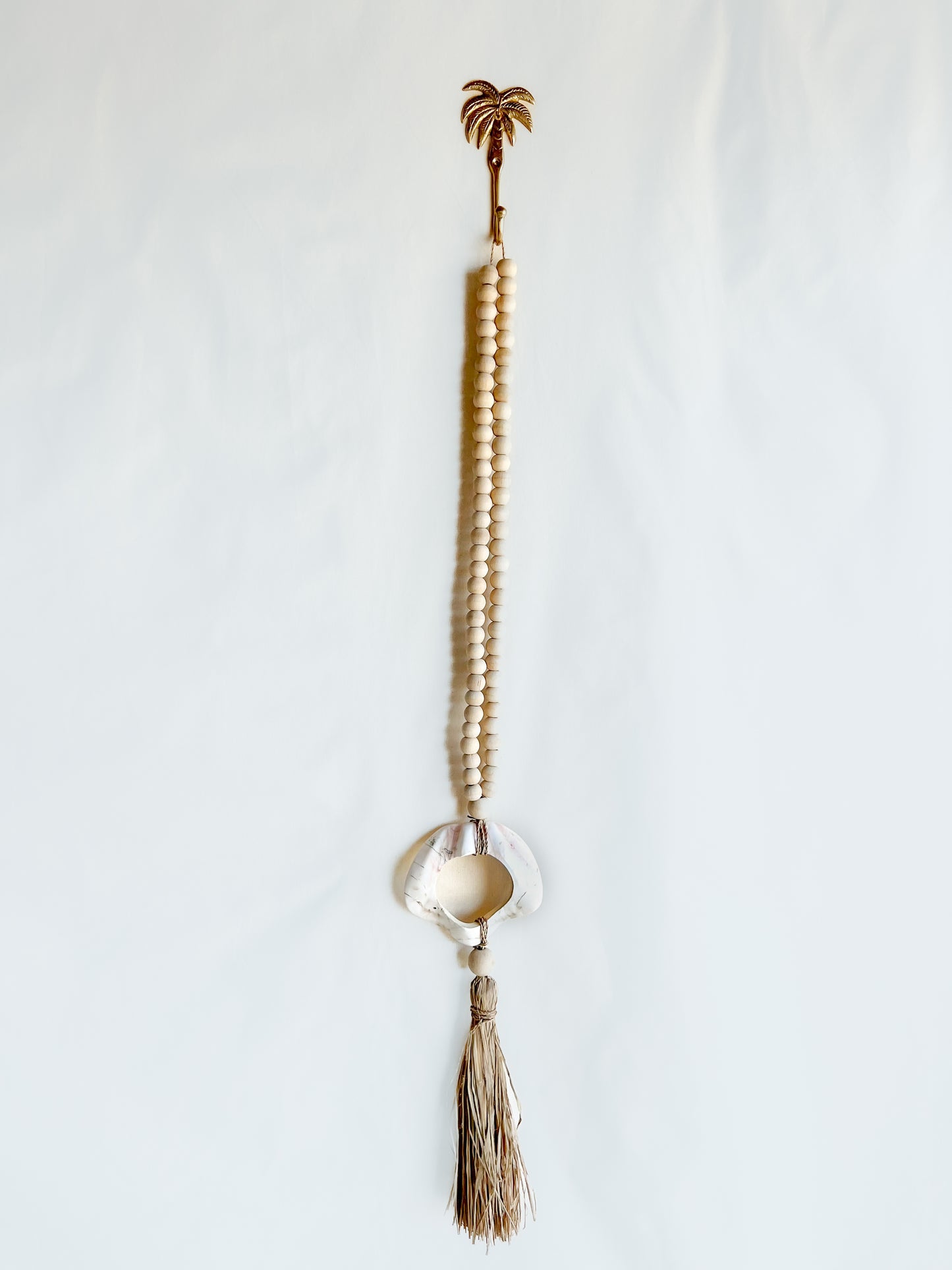 Shell & Beaded Seagrass tassel