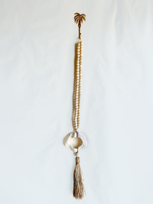 Shell & Beaded Seagrass tassel